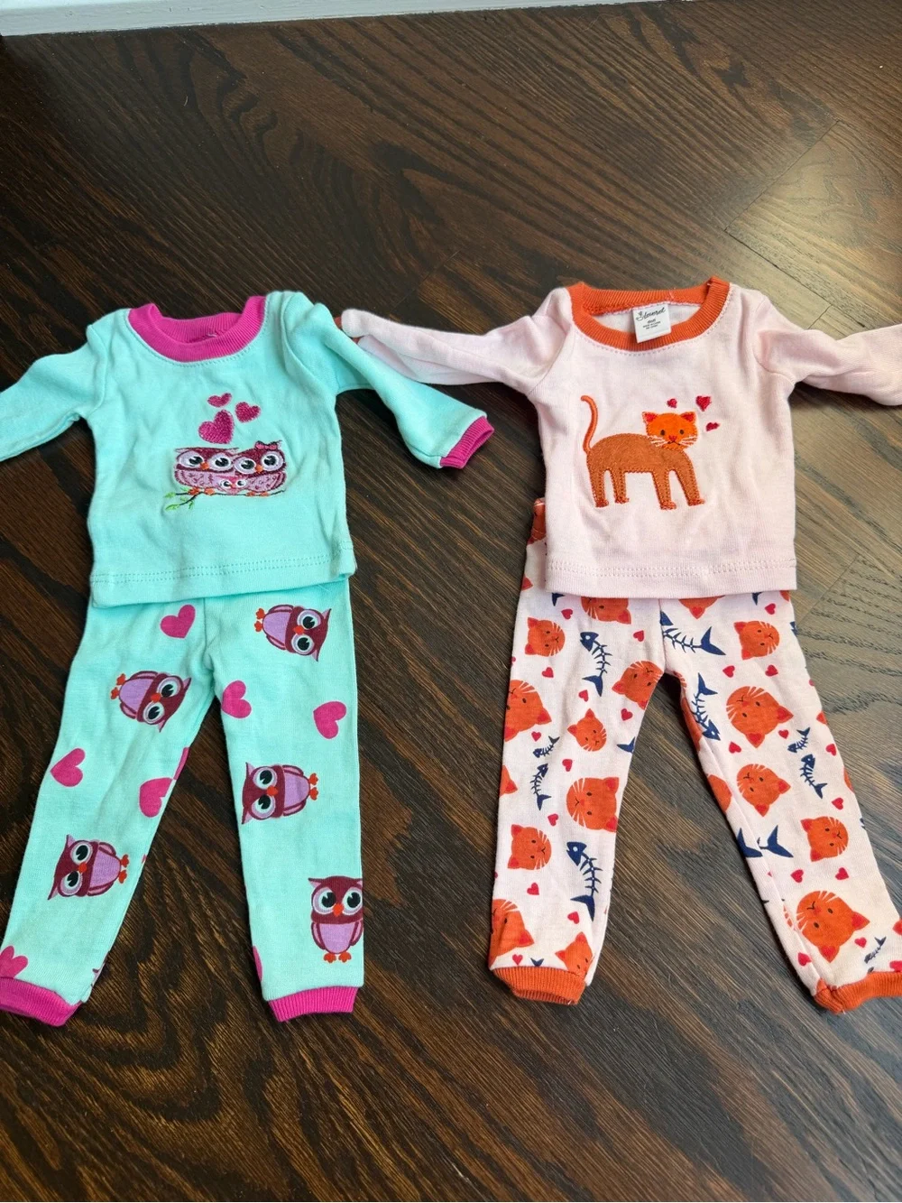 Leveret Clothing Doll pajama sets